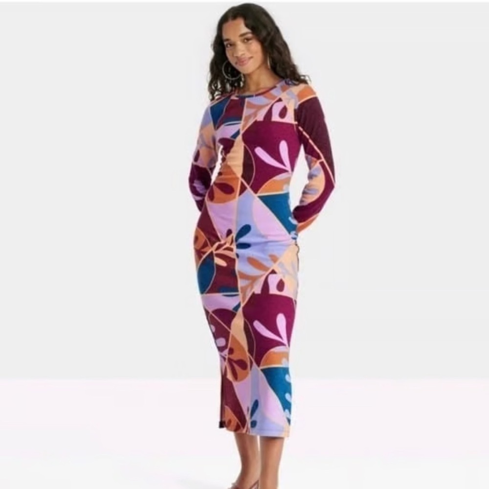 Target Multicolor Abstract Maxi Dress - Picture 3 of 3